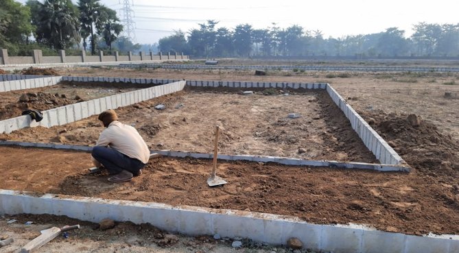 Plot Demarcation Block अखिल भारतीय सुरक्षा आवास योजना